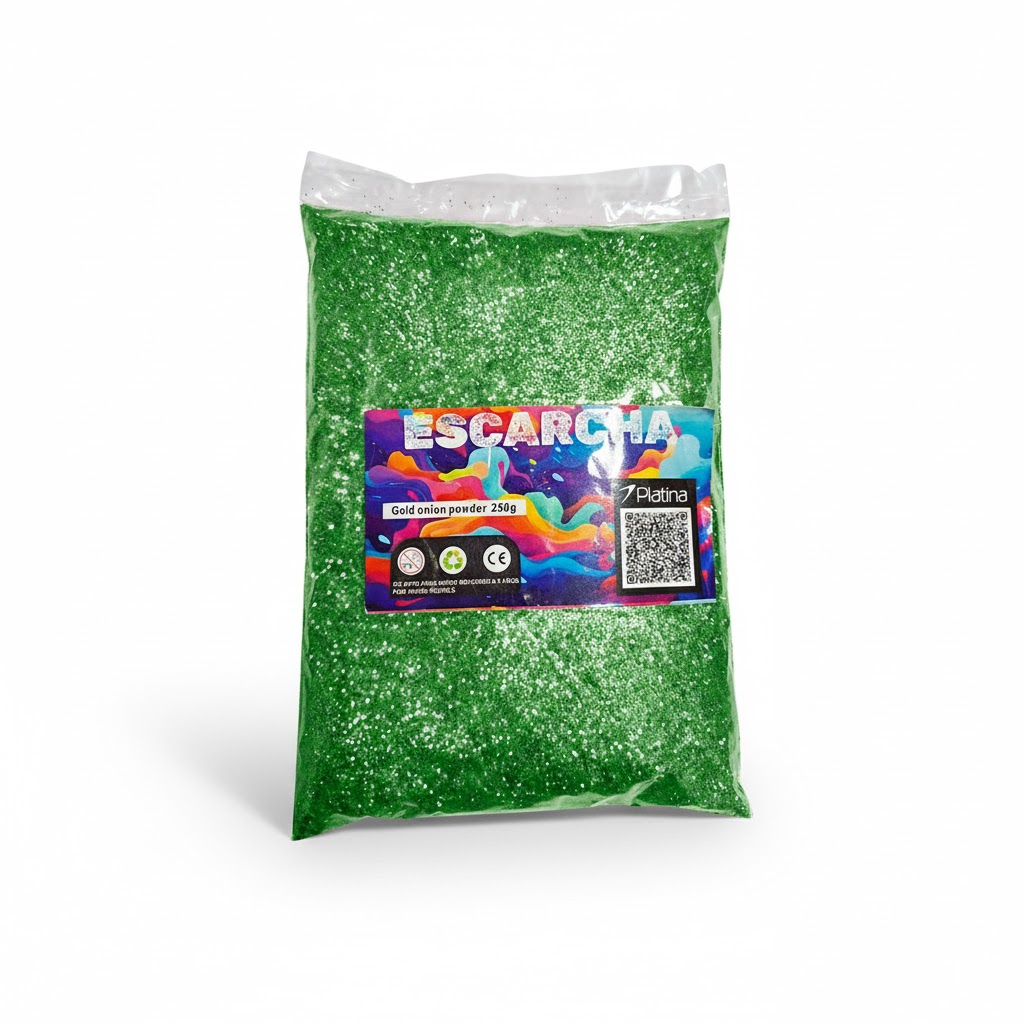 Escarcha x 250 gr verde limón