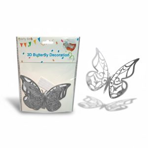 Mariposa simple plateada unida