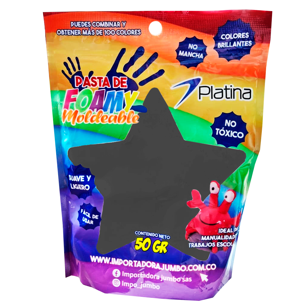foami moldeable negro foami moldeable negro