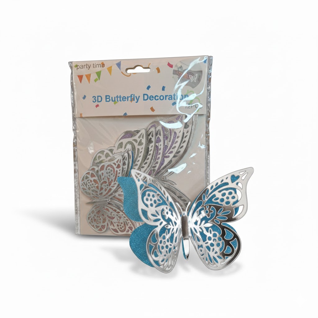 mariposa doble plateada mejorada