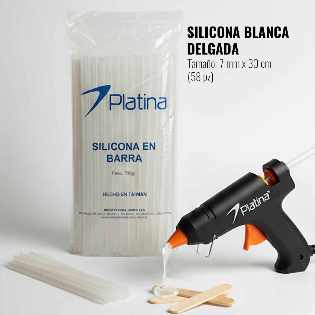 silicona en barra BLANCA DELGADA publicidad